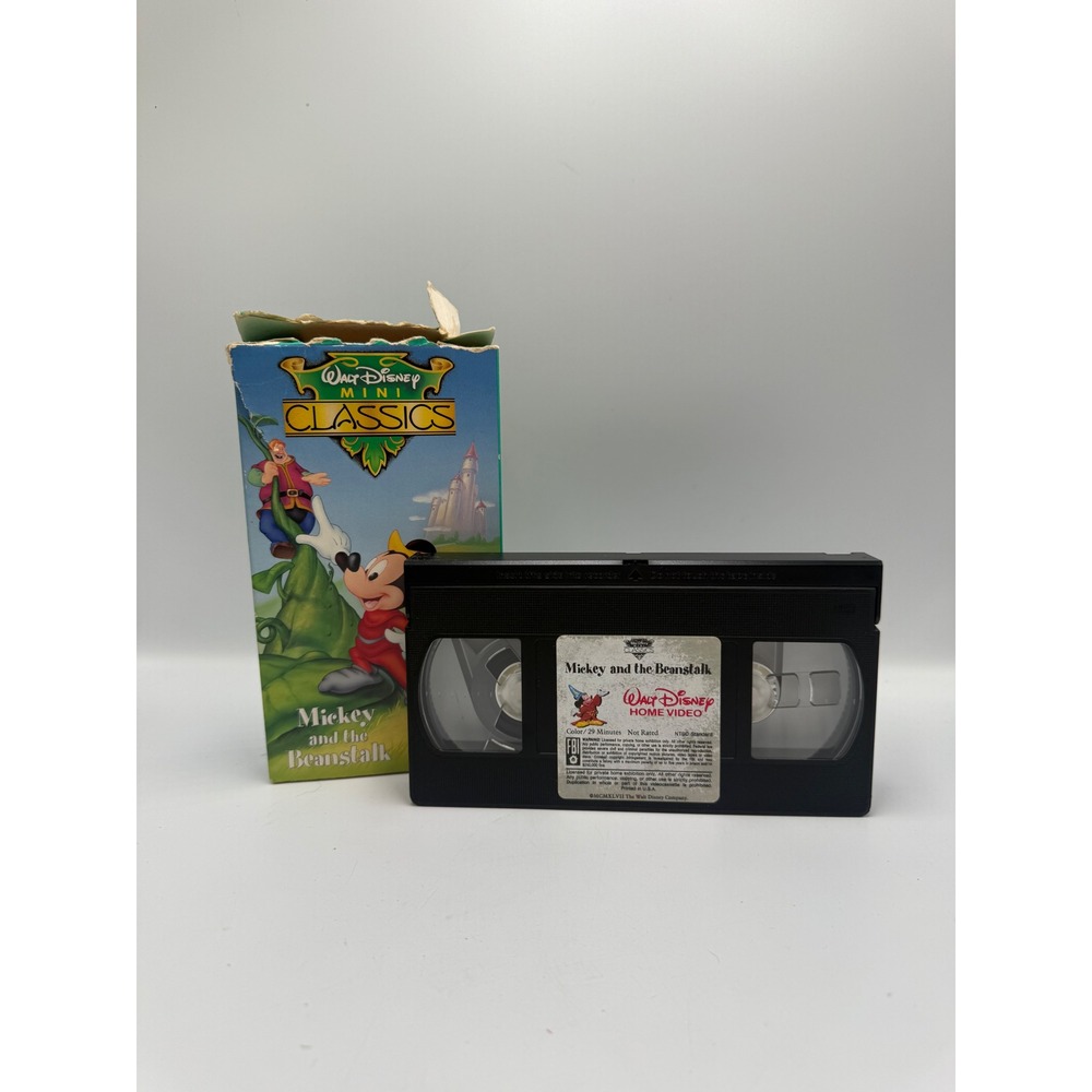 Mickey and the Beanstalk VHS Walt Disney Mini Classics Vintage Home Video 1980s